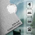 thumbnail image 2 of 5x7 Rug, Mountain Rug Washable Non Slip Soft for Living Room Bedroom, Boat Nature Landscape Area Rug, Misty Forest Scenery Carpet, Mountain Home Decor & Gifts, 2 of 7