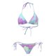 thumbnail image 4 of Gibobby Trajes de Baño para Mujer 2023 Traje de baño dividido para mujer Traje de baño con en el cuello púrpura Falda Bikini Conjunto de cuatro piezas(Morado,G), 4 of 5