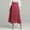 Red, variant on Skirts for Women Elegant High Waist Pleated Midi Skirt for Everyday Casual Work and Wear with Breathable and Handy Pockets Black M