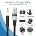 thumbnail image 3 of 1/4 Inch to XLR 3Pin Cable Balanced XLR to Jack 6.35mm Signal Interconnect Cord Microphone Audio Cable 3meter, 3 of 5