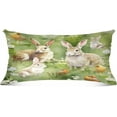 thumbnail image 2 of Coolnut Lovely Rabbits Plush Pillow Case, Zippered Bed Pillow Pillowcases, Super Soft and Cozy Pillowcase Covers for Sleep Decor Giftsation - Queen Size 20x30in, 2 of 7