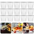 thumbnail image 3 of 50Pcs Plastic Sauce Cups Transparent Conical Spout For Home Cooking Outdoor Dining, 3 of 8