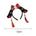 thumbnail image 2 of Traditional Women Tassel Hanfu Headdress Chinese Antique Headdress Flower Royal Court Headwear Princess Headhoop Chinese Style Headwear Hanfu Hair Hoop A, 2 of 8