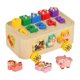 thumbnail image 1 of Juguete de madera apilable para niños, juego de combinación de colores, números y formas, clasificador para niños y niñas, juguete educativo, bloques, 1 of 9