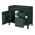 thumbnail image 3 of 36'' Bathroom Vanity without Sink, Modern Bathroom Storage Cabinet with 2 Drawers and a Tip-out Drawer, Green, 3 of 7