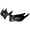 Black, variant on Fanoery Aerodynamic Motorcycle Fairing Wing ABS Material Direct Fit Wind Tunnel Design L