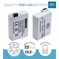 thumbnail image 2 of BM Premium LP-E8 Battery and Battery Charger for Canon EOS Rebel T2i, T3i, T4i, T5i, EOS 550D, EOS 600D, EOS 650D, EOS 700D DSLR Digital Cameras, 2 of 8