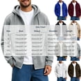 thumbnail image 3 of Generic Men's Hooded Snap Button Sweatshirt Jacket, Long Sleeve Casual Shacket With Flap Chest Pockets, Ribbed Cuffs Hem Drawstring Hood Fleece Outerwear Army Green,L, 3 of 7