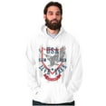 thumbnail image 4 of USA Live Free American Bald Eagle Unisex Plus Fleece Graphic Sweatshirt Brisco Brands 3X, 4 of 6