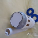 Top-Button Single Flush 3-inch Flush Valve, 9-inch Height with 2 Extra Silicone Seals