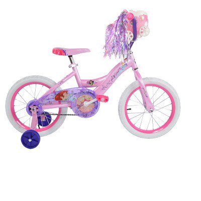 disney princess bike with doll carrier 16