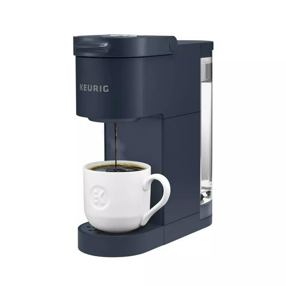 Keurig K-Mini Go, Multicup Reservoir Single-Serve K-Cup Pod Coffee Maker with Strong Brew Button | Navy