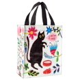 thumbnail image 1 of Blue Q Handy Tote ~ Kitty dice que es hora de comer. Bolsa de almuerzo reutilizable, pequeña bolsa de regalo, resistente y fácil de limpiar, hecha de 95 % de material reciclado, 10 pulgadas de alto x, 1 of 1