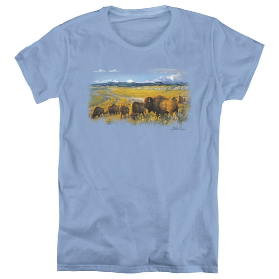Wildlife The Passing Herd S/S Women's T-Shirt Carolina Blue
