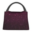 thumbnail image 1 of Easygdp Dark Purple Glitter Bolsa de Almuerzo Insulada Reutilizable, Bolsa de Mano y Bandolera para Oficina, Trabajo, Viajes, 1 of 6