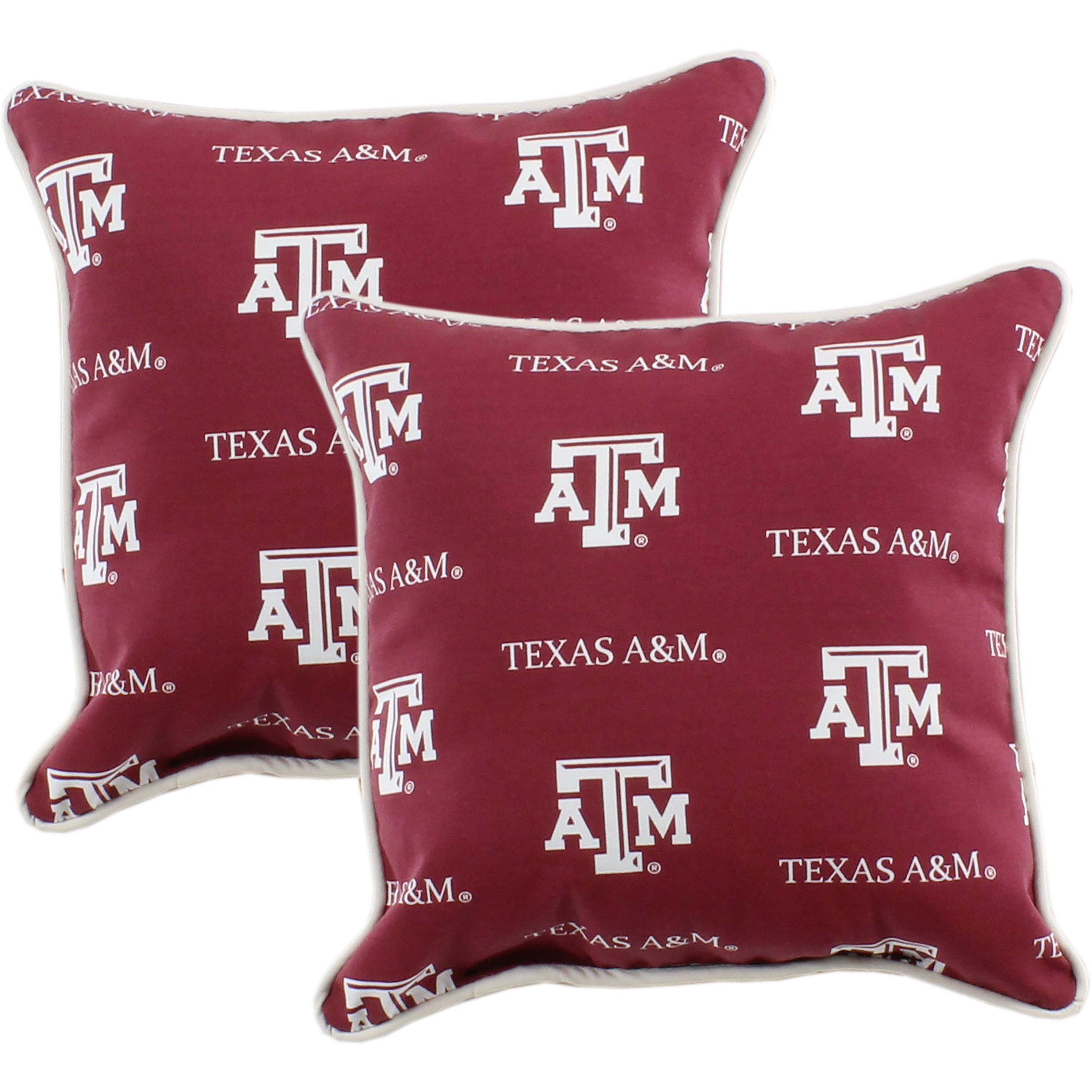 16 x 16 Pillows College Covers Alabama Crimson Tide Outdoor Decorative Pillow Pair - 2 Red 