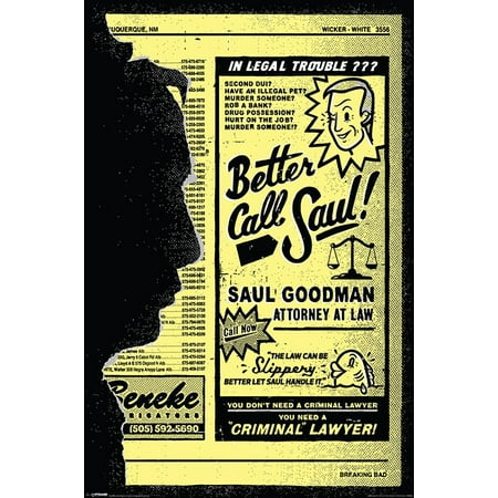 Breaking Bad / Better Call Saul - TV Show Poster / Print (Yellow Pages Ad - Saul Goodman) (Size: 24