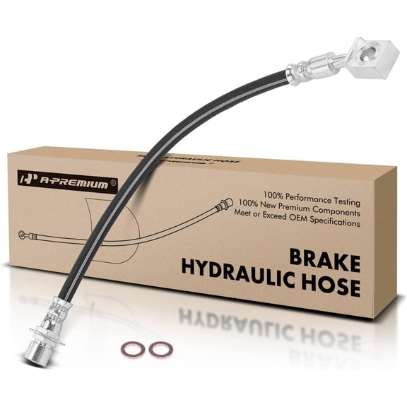 A-Premium Rear Driver Side Brake Hydraulic Hose Compatible with Select Cadillac, Chevy and GMC Models - Escalade (ESV)/Suburban 1500/Tahoe/Yukon 2007-2014, Escalade EXT/Yukon XL 1500 07-13, Avalanche