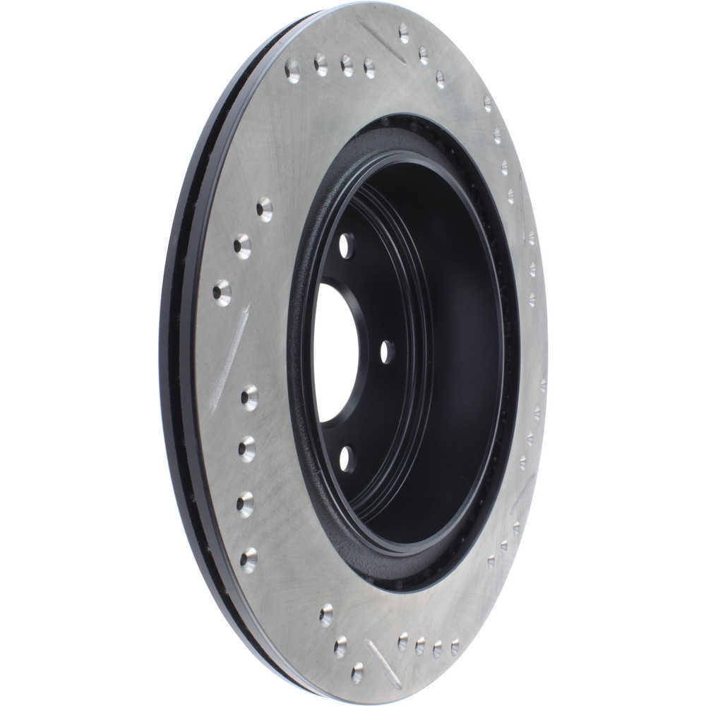 StopTech 06-07 350Z / 05-07 G35 / 06-07 G35X SportStop Slotted & Drilled Rear Right Rotor Fits select: 2009-2014,2016-2023 NISSAN MAXIMA