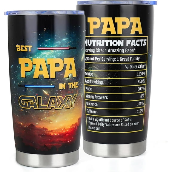 Gifts for Papa from Grandkids - Papa Gifts for Birthday Fathers Day Valentines Day Christmas - Romantic Anniversary Wedding Gift for Him Men - Best Dad Gift from Daughter Son -20oz Tumbler