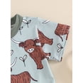 thumbnail image 6 of Bagilaanoe 2pcs Toddler Baby Boy Girl Shorts Set Short Sleeve Print T Shirt Tops + Shorts 3M 6M 12M 18M 24M 3T Kids Casual Summer Clothes, 6 of 7