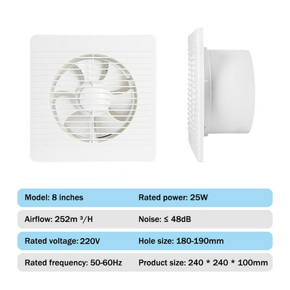 Quiet Bathroom Wall Ventilation Fan For Effective Moisture Removal And Comfort