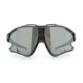 thumbnail image 4 of Kids Size Boys Xloop Shield Color Mirror Plastic Wrap Around Sport Sunglasses Slate - Silver Mirror, 4 of 7