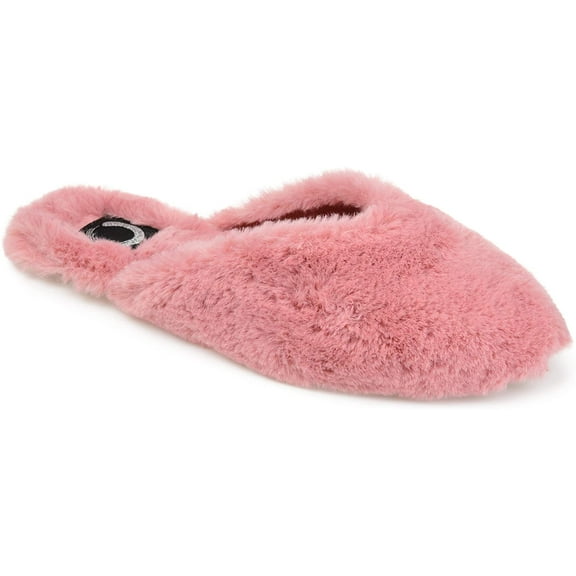 Journee Collection Womens Faux Fur Sundown Slipper 11 Mauve