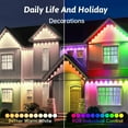 thumbnail image 6 of Smart Permanent Outdoor Lights 200FT, Waterproof LED Eaves Lights, RGB+APP Control Outdoor Strip Lights with 100 LEDs, Color-Changing House Roof Outdoor Lighting for Patio Garden Christmas Lighting, 6 of 8