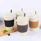 thumbnail image 5 of Advancent Taza de café de trigo, taza de té de agua de estilo Simple con tapa, tazas montadas en vehículos, barra de sellado, vasos de moda para viajes Cocina y Comedor Negro Advancent HA081640-04, 5 of 6