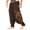 Brown, variant on Men Pants Loose Fit Stylish Nylon Men Harem Pants for Party