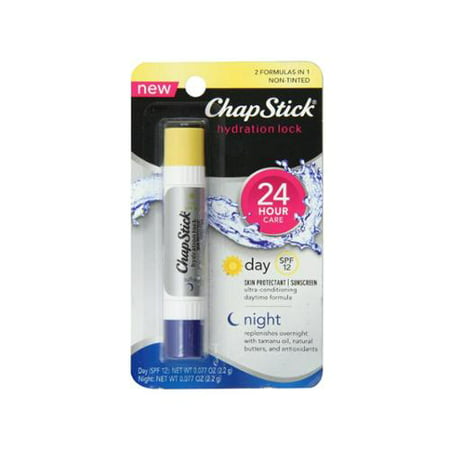 ChapStick Day & Night Hydratation Verrou Baume à lèvres, 0,15 oz (Lot de 2)