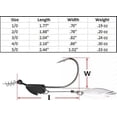 thumbnail image 5 of Black Bladed Swimbait Hooks - Qty 5/pack, 5 of 5