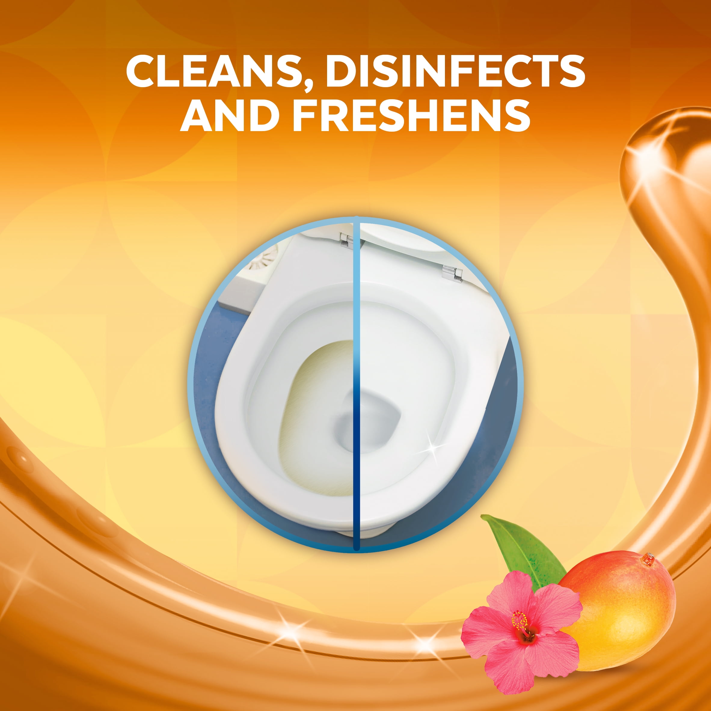 Lysol Lingettes désinfectantes, mangue hibiscus, lingette épaisse et forte, tue 99,99 % des virus et bactéries 75 ct