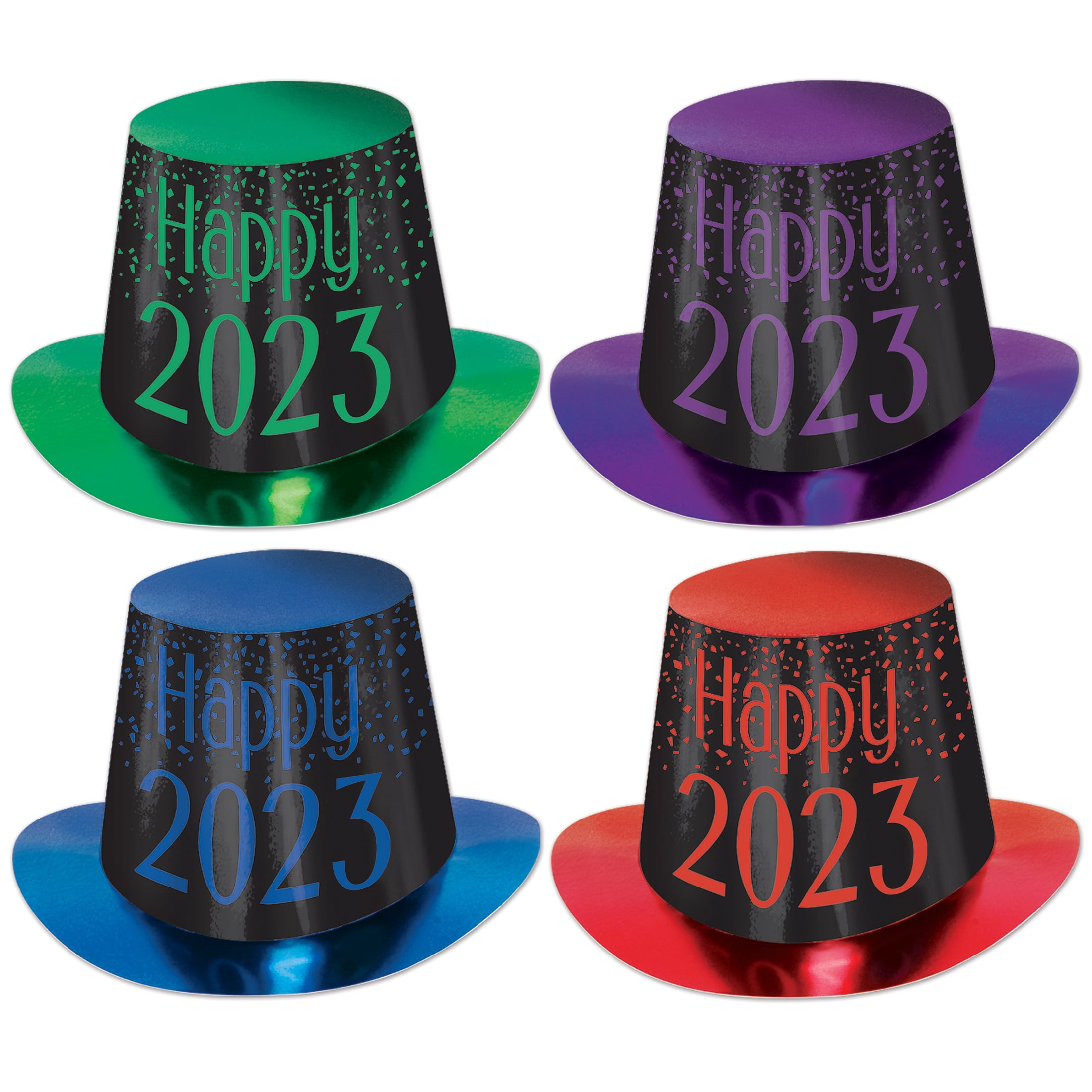 Beistle New Year's Eve Assorted Color Paper Hi Hats
