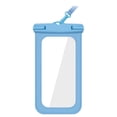 thumbnail image 1 of Funda impermeable para teléfono móvil con cordón para el cuello, soporte universal transparente para teléfono móvil, apto para playa, piscina y natación., 1 of 8