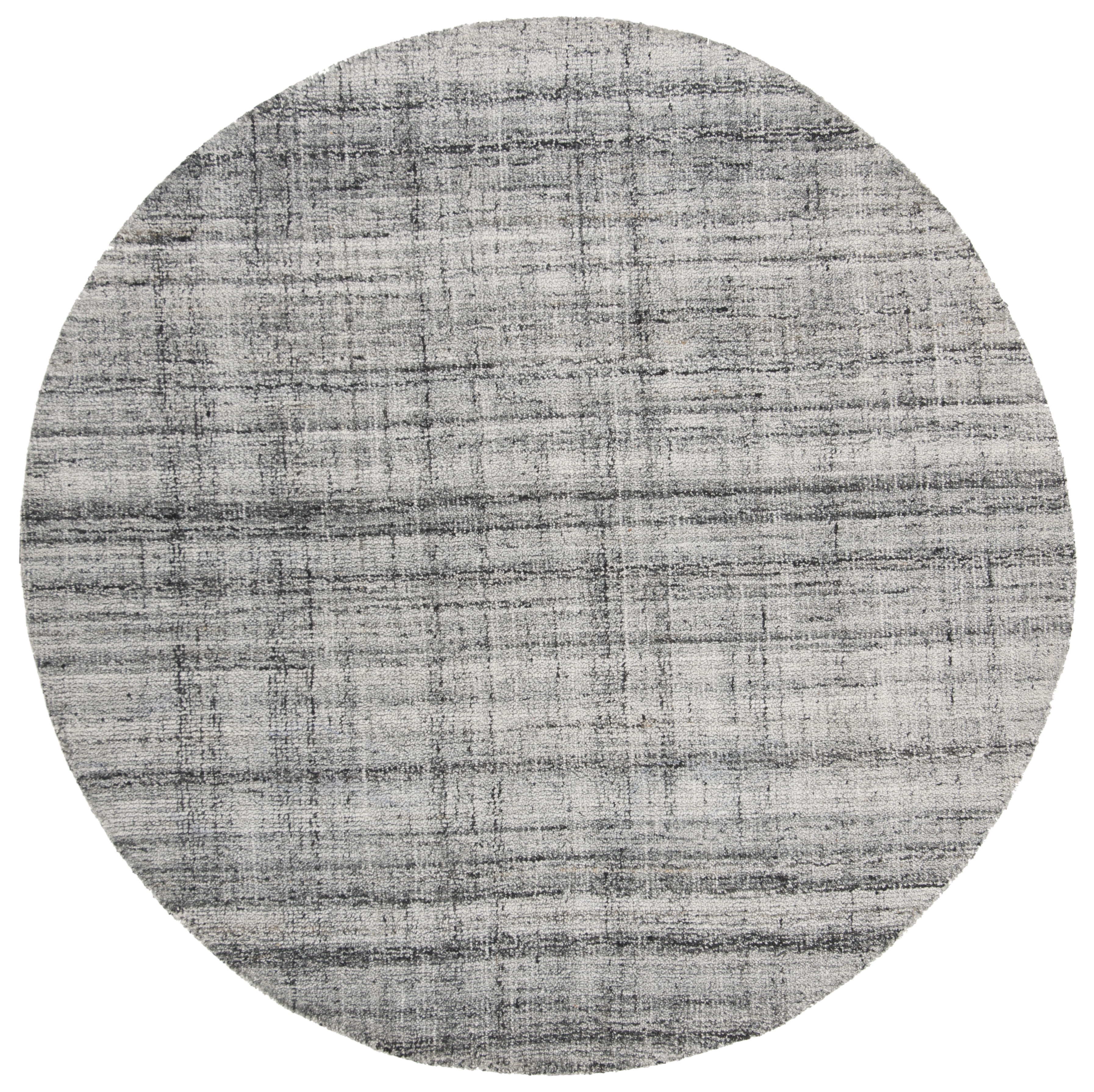 Safavieh Abstract Bailey Striped Area Rug, Gray/Black, 8' x 8' Round