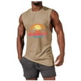 thumbnail image 2 of Byworldtasic Men's Sleeveless Tank Mens Workout Gym Muscle Shirts Tops Palm Tree Vintage Hawaiian Summer Beach T Shirts, 2 of 5