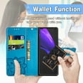 thumbnail image 2 of TECH CIRCLE for Samsung Galaxy Z Fold 4 Wallet Case,Butterfly Folio Flip Case Magnetic Closure RFID Blocking Card Slots Kickstand Shockproof Case for Samsung Galaxy Z Fold 4 7.6 inch 2022,Blue, 2 of 6