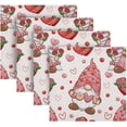 thumbnail image 5 of Coolnut Pink Lovely Elf Dwarf Cloth Napkins Set of 6, Durable Printed Washable Table Napkins for Valentines, Weddings, Dinners Parties Home Decor, 20 x 20 Inch Washcloth Gift, 5 of 7