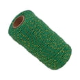 thumbnail image 1 of Inteprter Cuerdas multifuncionales de cinta de algodón para proyectos creativos de bricolaje hechos de algodón fácil Artesanía Verde + Oro, 1 of 6