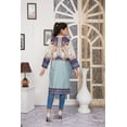 thumbnail image 5 of IshDeena Pakistani Kurtis for women Indian Style Cotton Tunics Womens Tops Printed Lawn (2X-Large, Dark Blue & Sky Blue), 5 of 6