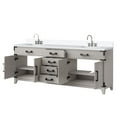 thumbnail image 4 of Laurel 80 in W x 22 in D White Oak Double Bath Vanity, Cultured Marble Top, and Faucet Set, 4 of 6