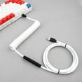 thumbnail image 5 of Mini XLR USB to Type-C Coiled Paracorded Cable for Mechanical Keyboard Braided USB Keyboard Cord, 5 of 5