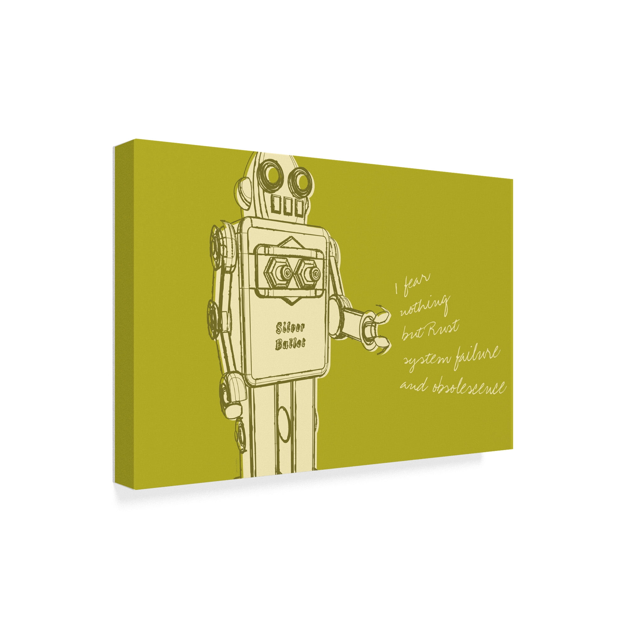 Trademark Fine Art 'Lunastrella Robot' Canvas Art by John W. Golden