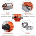 thumbnail image 4 of ATO 80W AC 110V/220V Single Phase Concrete Vibration Motor,  3000/3600 RPM, IP65, Aluminum Alloy, Low Noise, 4 of 4