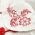 thumbnail image 3 of Richie House Girls' Dress with Floral Embroidery and Bow Accents RH0821, 3 of 7