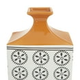 thumbnail image 5 of DecMode 17" Floral White Ceramic Vase with Orange Tops, 5 of 9