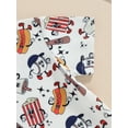thumbnail image 5 of JYYYBF Summer Infant Baby Boy Rompers Playsuits Short Sleeve Baseball Print Newborn Jumpsuits, 5 of 6