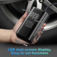 thumbnail image 2 of Portable Air Compressor Smart Pump Tire Inflator for Car Bike, 2 of 4